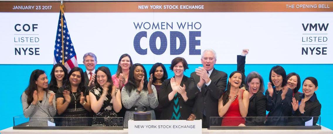 Featured image for Women Who Code To Ring NYSE Opening Bell On Monday January 23rd